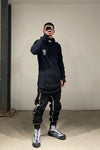 Boris Bidjan Saberi stitched object dyed casual pants AW21 P9.1 ST F0406C